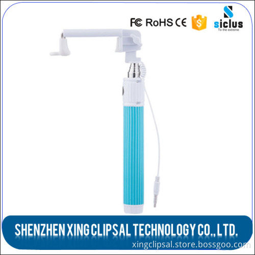 2016 wholesale shenzhen wired cable automated mini selfie stick monopod